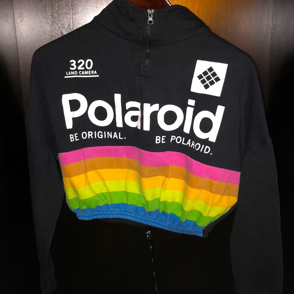 Polaroid Crop Sweater